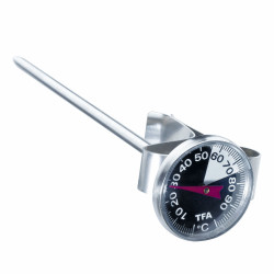 Teplomer TFA 141023 PRIMACREMA pre napenenie mlieka s certifikátom o kalibrácii (55, 60, 65, 70, 75 °C)