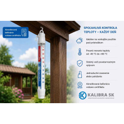 Teplomer 144003 vonkajší s certifikátom o kalibrácii (−25, −15, -5, 0, 10, 20, 30 °C) Teplomer 144003 vonkajší s certifikátom o kalibrácii (−25, −15, -5, 0, 10, 20, 30 °C)