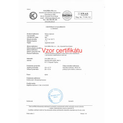 Kalibrovaný teplomer 144000 do chladničky a mrazničky s certifikátom o kalibrácii v bodoch  -25, -22, -20, -18, -15, 0, 4,  6, 8, 10 °C Kalibrovaný teplomer 144000 do chladničky a mrazničky s certifikátom o kalibrácii v bodoch  -25, -22, -20, -18, -15, 0, 4,  6, 8, 10 °C