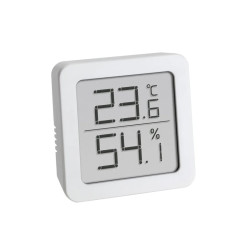 Kalibrovaný vlhkomer s teplomerom TFA 30.5051.02  pre suchý, chladný a chladený sklad s certifikátom o kalibrácii