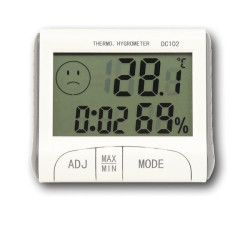 Kalibrovaný vlhkomer s teplomerom DC102 pre chladný sklad s certifikátom o kalibrácii