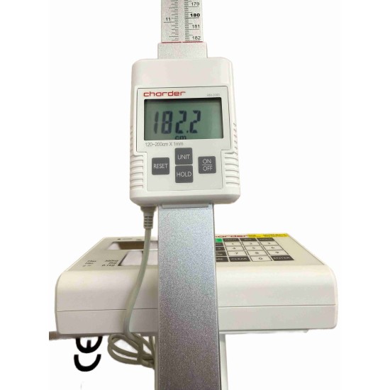 Lekárska osobná váha CHARDER MS4910 s elektronickým výškomerom, úradne overená, do 300 kg 