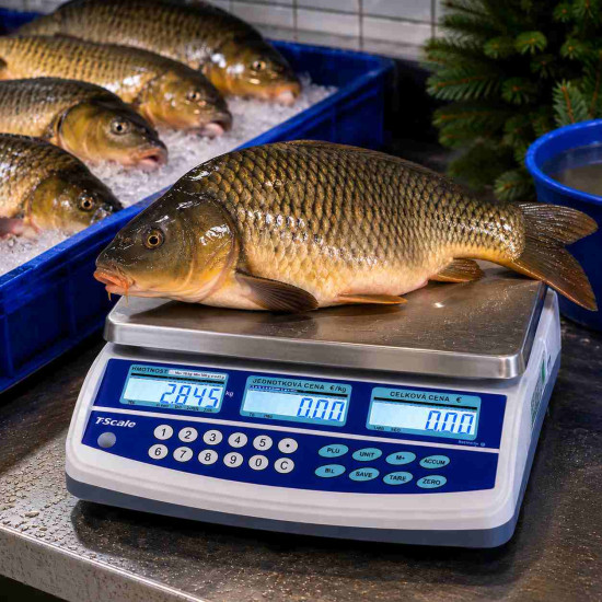 Obchodná váha QTP15 do 15 kg s výpočtom ceny