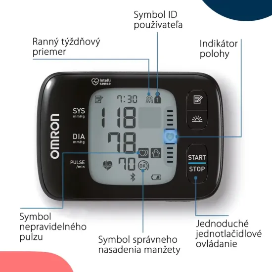 Tlakomer OMRON RS7 Intelli IT na zápästie Tlakomer OMRON RS7 Intelli IT na zápästie