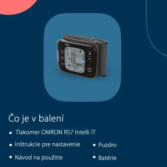 Tlakomer OMRON RS7 Intelli IT na zápästie Tlakomer OMRON RS7 Intelli IT na zápästie