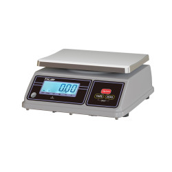Obchodná vodeodolná váha  TSCALE SW-6 do 6kg s displejom z prednej strany a akumulátorom Obchodná vodeodolná váha  TSCALE SW-6 do 6kg s displejom z prednej strany a akumulátorom