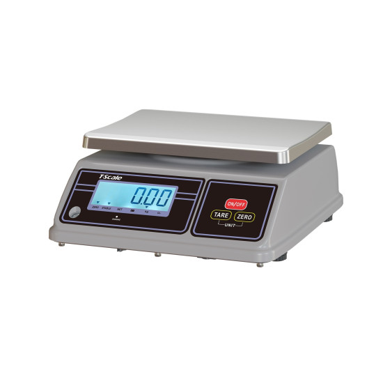Gastro vodeodolná váha TSCALE SW-6 do 6kg s displejom z prednej strany a akumulátorom Gastro vodeodolná váha TSCALE SW-6 do 6kg s displejom z prednej strany a akumulátorom
