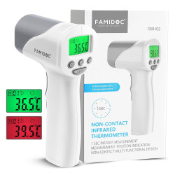 Infračervený teplomer Famidoc FDIR-V22 na meranie teploty ľudského tela s certifikátom o kalibrácii