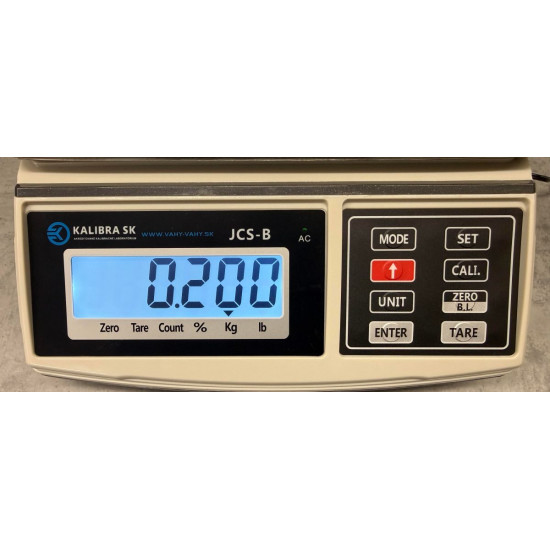 Kontrolná váha JCS-B do 30 kg s certifikátom o kalibrácii 