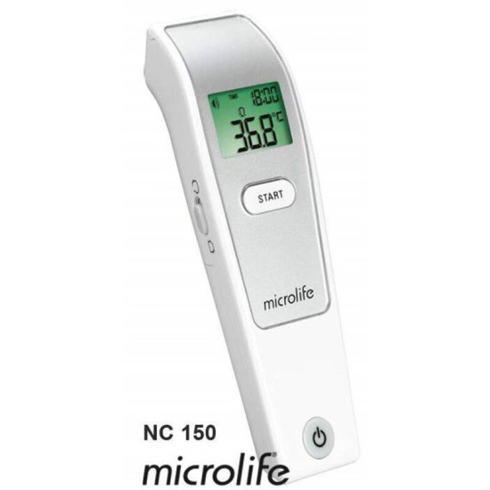 Infračervený teplomer Microlife NC150 na meranie teploty ľudského tela s certifikátom o kalibrácii Infračervený teplomer Microlife NC150 na meranie teploty ľudského tela s certifikátom o kalibrácii