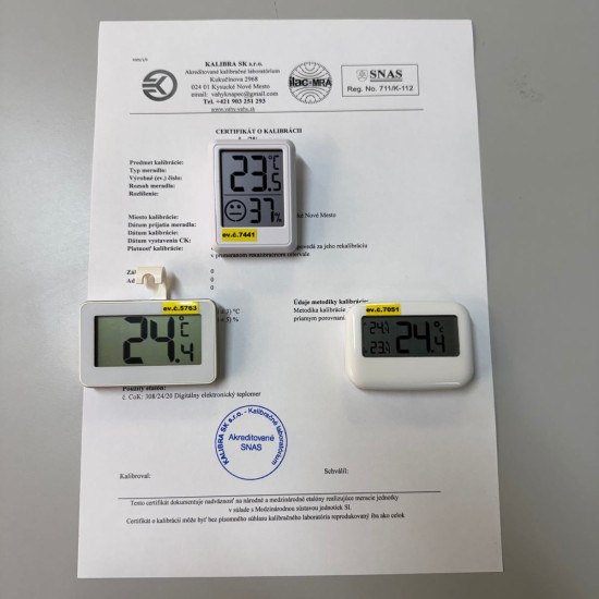 Kalibrovaná HACCP sada teplomerov - 3 Kalibrovaná HACCP sada teplomerov - 3