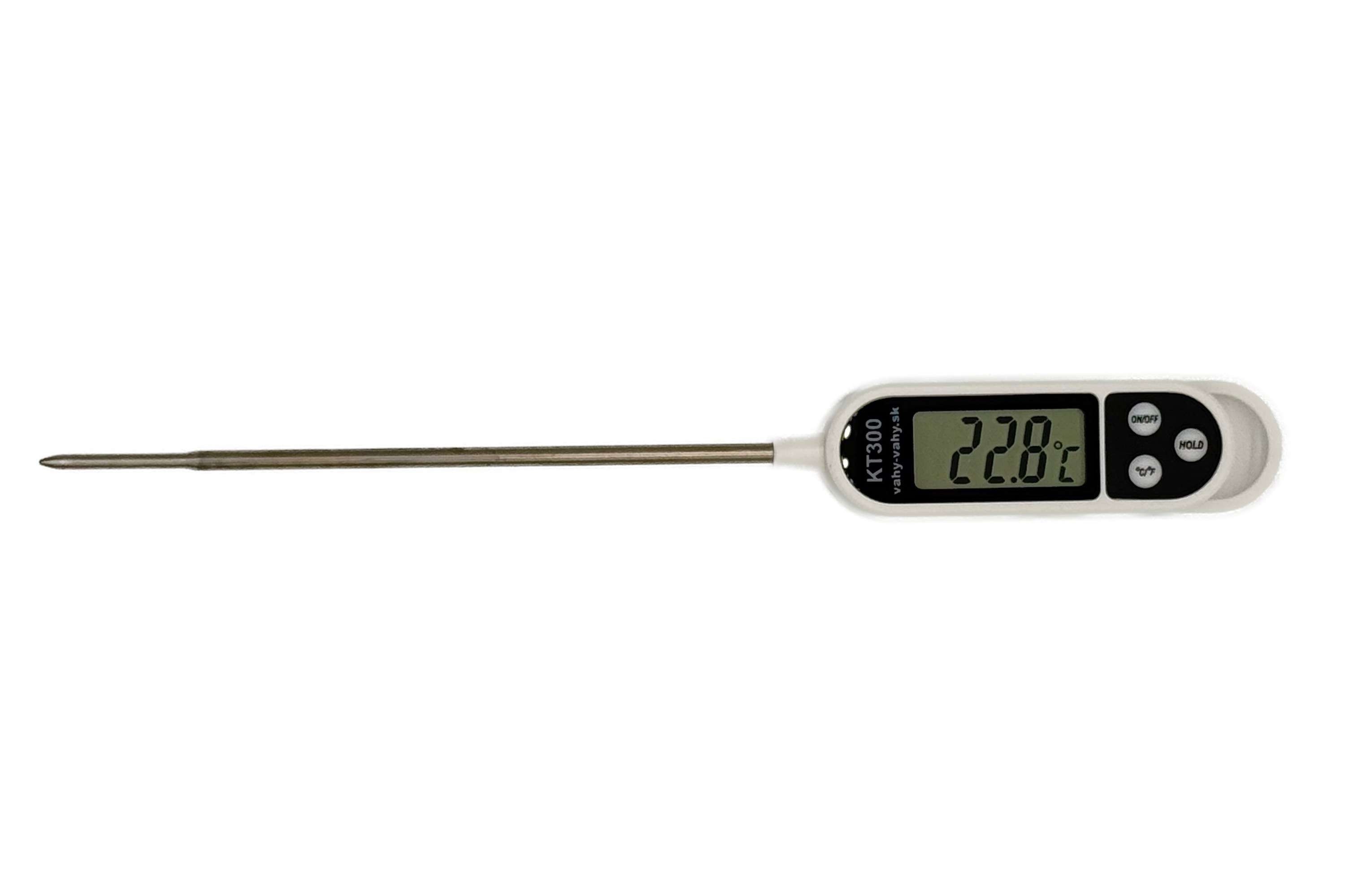 Univerzálny vpichový teplomer KT300 s certifikátom o kalibrácii (−25, −18, 2, 10, 60, 80, 180 °C) Univerzálny vpichový teplomer KT300 s certifikátom o kalibrácii (−25, −18, 2, 10, 60, 80, 180 °C)