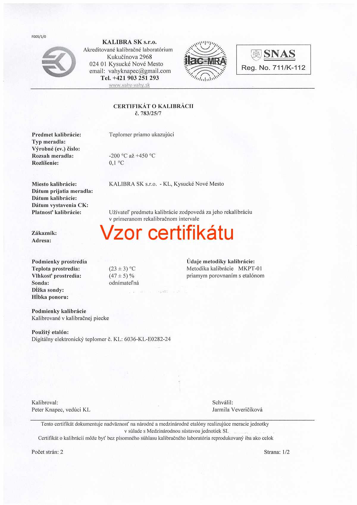 Teplomer ECO120-SoilTemp-GTF40T-1000 s certifikátom o kalibrácii (20, 35, 50, 65, 90 °C)